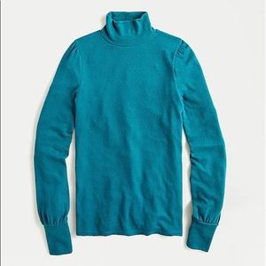 J. Crew Cozy Balloon-Sleeve Mock Neck Top - NWT